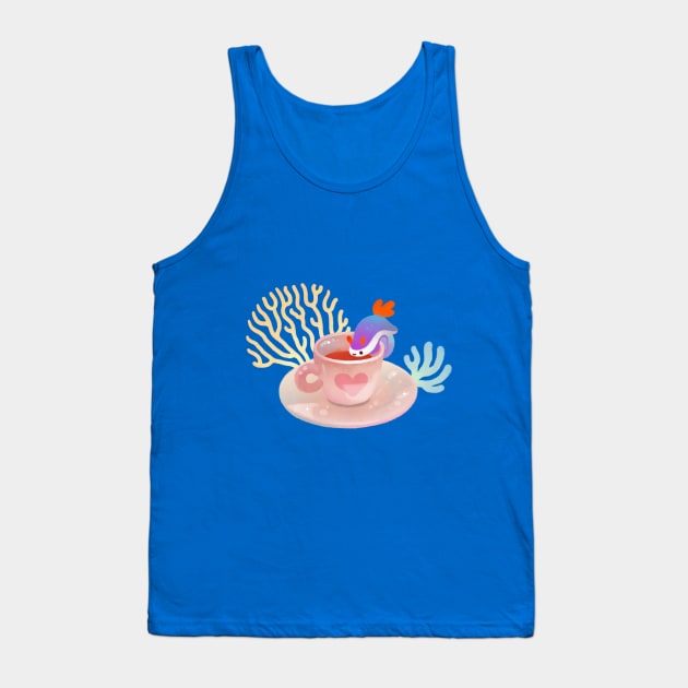 Nudibranch & Coral coffee Tank Top by pikaole